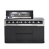 Galaxy Black 6 burner gas BBQ for outdoor kitchens in NZ