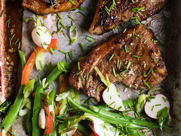 Sticky Glazed Lamb Loin Chops