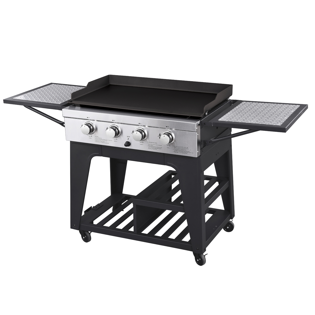 Tellus 4 Burner Gas BBQ Large Hotplate Catering Barbecue From Gasmate