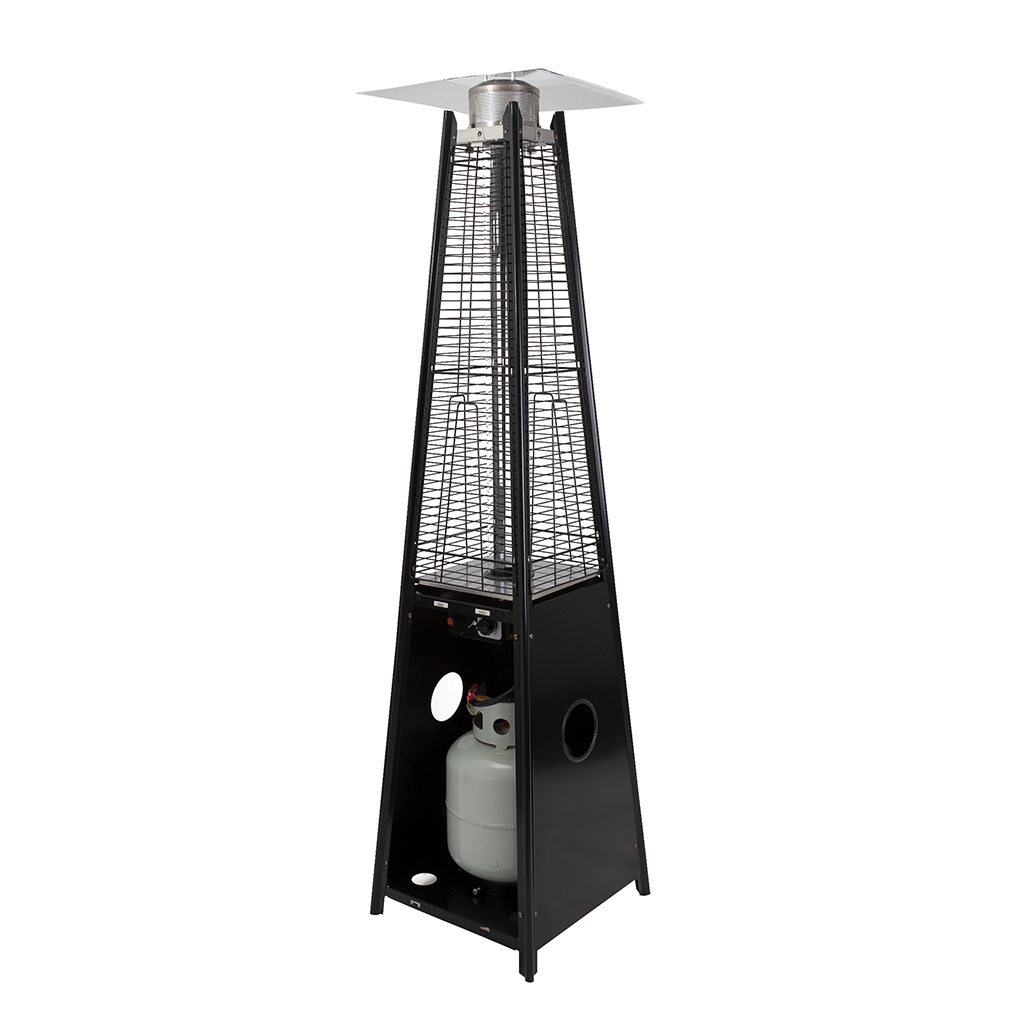 Outdoor Heater Flux LPG Gas Glass Tower Flame Effect Gasmate NZ