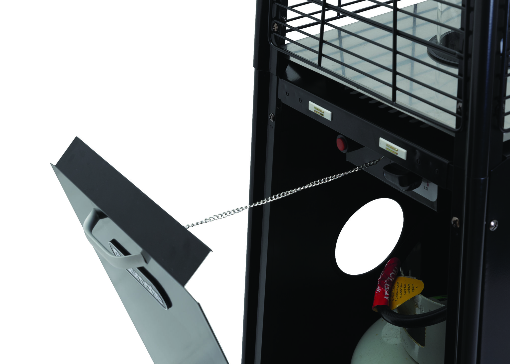 Outdoor Heater Flux LPG Gas Glass Tower Flame Effect Gasmate NZ