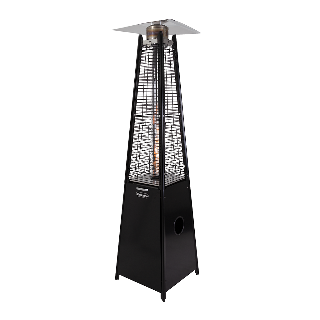Outdoor Heater Flux LPG Gas Glass Tower Flame Effect Gasmate NZ