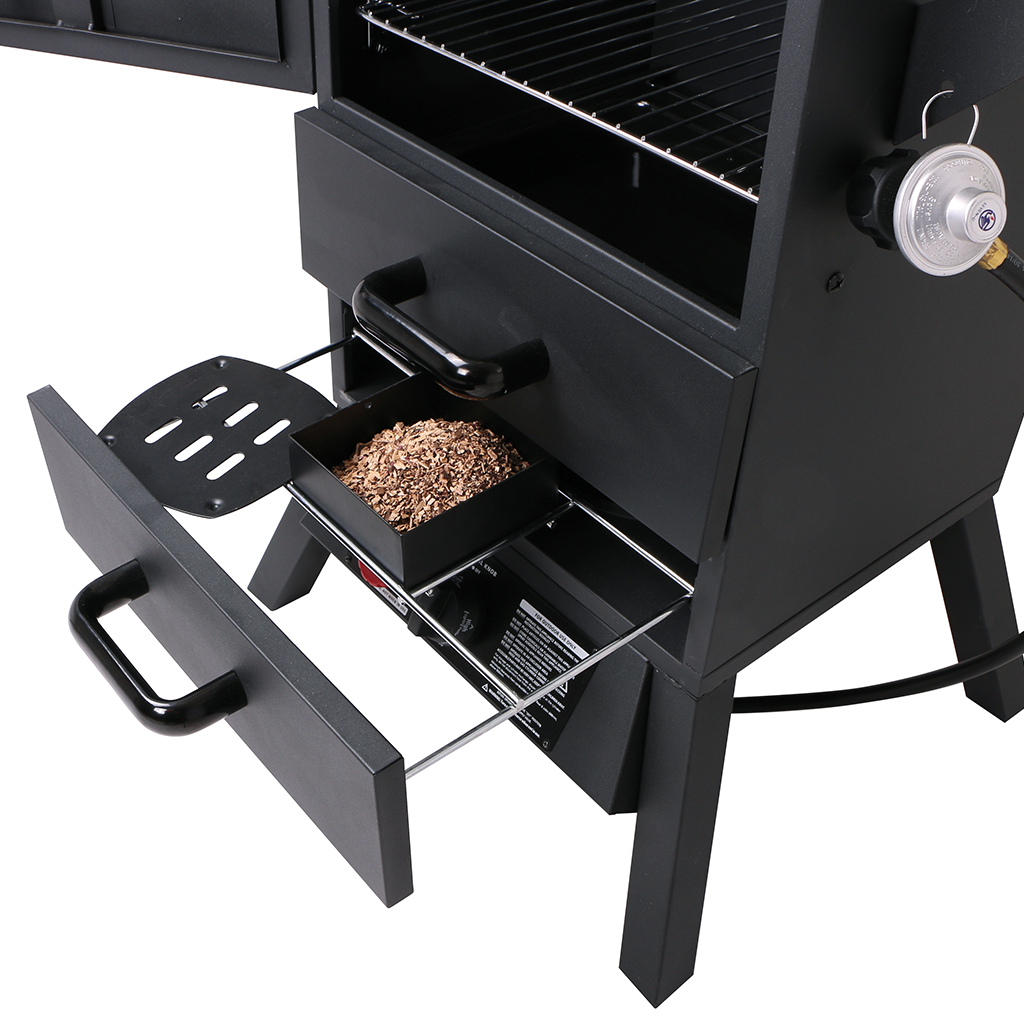 Upright Gas Smoker with Glass Window Gasmate Food Smokers NZ