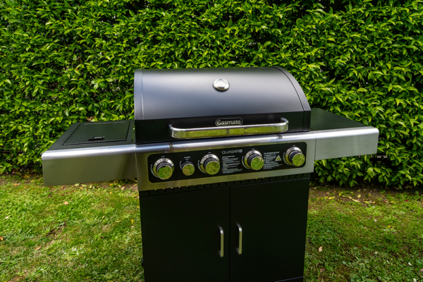 gasmate quasar 4 burner gas bbq insitu side GM172 202