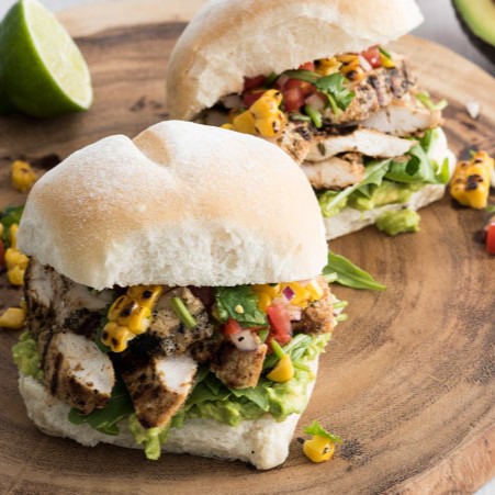 mexican grilled chicken burger feature 1