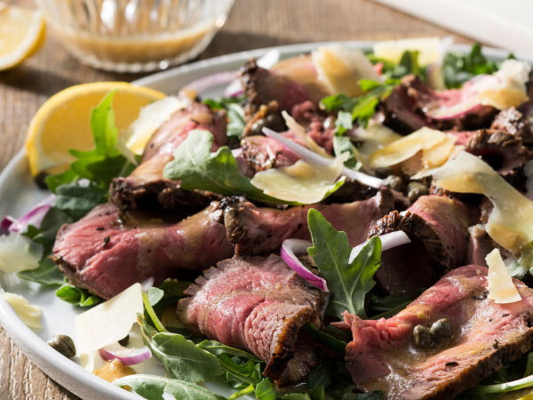 seared beef salad