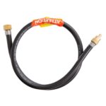 GASMATE HOSE - 3/8BSP CAMPING COOKER C/W SCHRADER VALVE